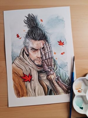 final artwork of Sekiro's tribute